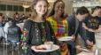 Attendees enjoyed a meal featuring food from across the globe.