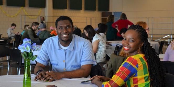 International Students enjoying an event